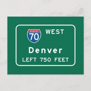 Postal Denver, CO Road Rótulo