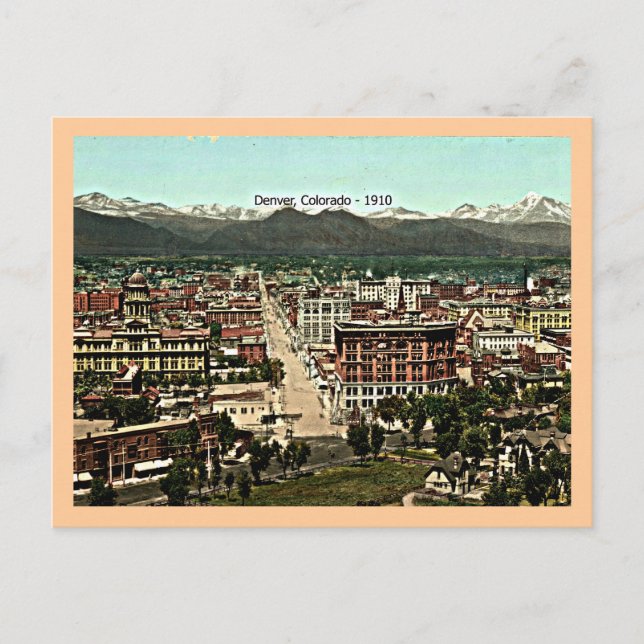 Postal Denver, Colorado - 1910 (Anverso)