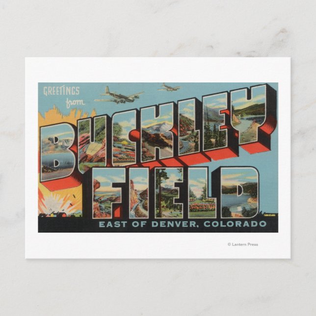Postal Denver, Colorado, Buckley Field (Anverso)