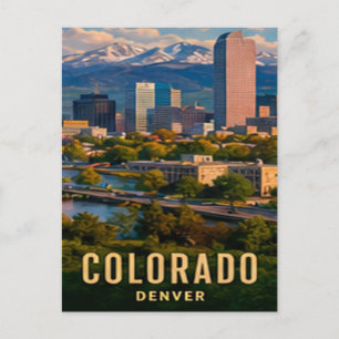 Postal Denver Colorado Espíritu de la Montaña Rocosas