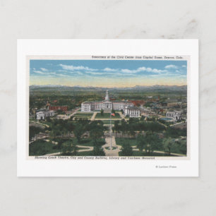 Postal Denver, Colorado - Panorama del Cívico