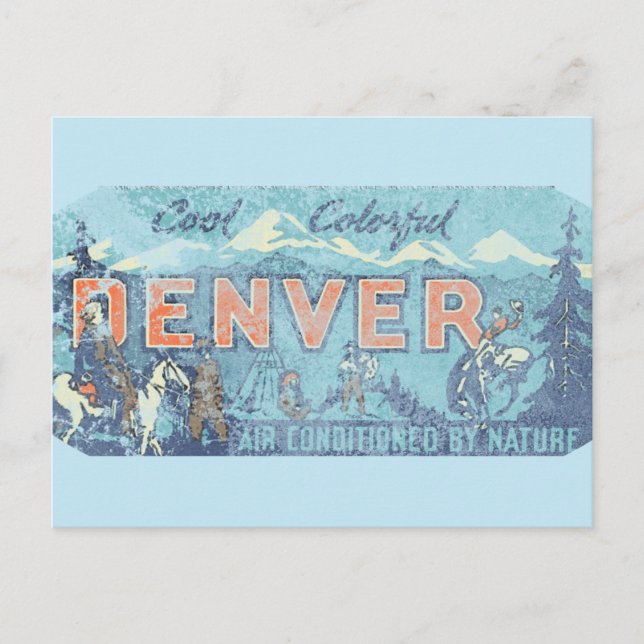 Postal Denver desechado (Anverso)