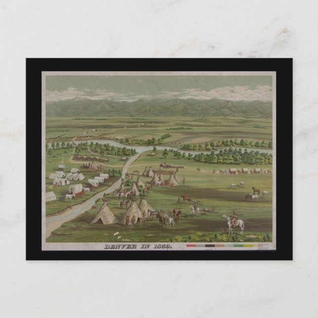 Postal Denver en 1859 (Anverso)