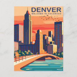 Postal Denver, Río Southplatte, Colorado, Viajes