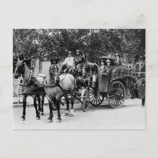 Postal Departamento de Bomberos de Wenatchee, 1911 (Anverso)