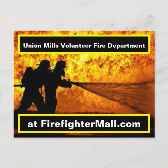 Postal Departamento de Bomberos Voluntarios de Union Mill (Anverso)