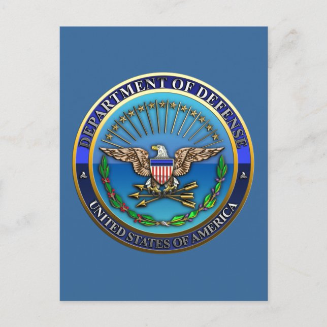 Postal Departamento de Defensa de Estados Unidos (DoD) (Anverso)