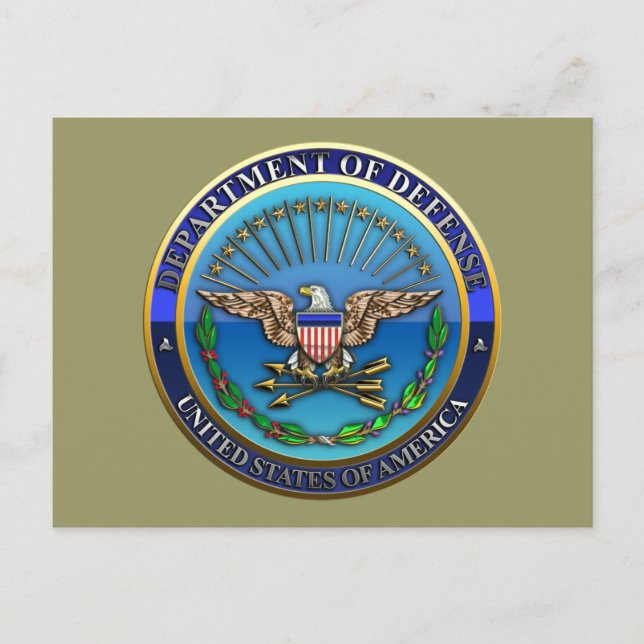 Postal Departamento de Defensa de Estados Unidos (DoD) (Anverso)