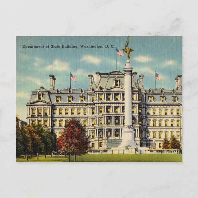 Postal Departamento de Estado, Washington D.C. (Anverso)