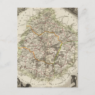 Postal Departamento De La Sarthe