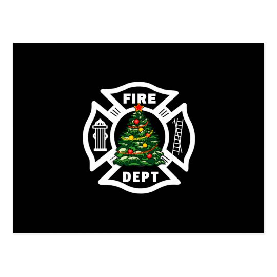 Postal Departamento del fuego del navidad
