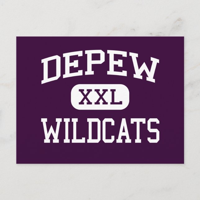 Postal Depew - Wildcats - High School secundaria - Depew  (Anverso)