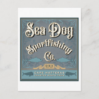 Postal Deporte de perro de mar OBX