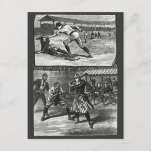 Postal Deportes de época, equipos de béisbol femenino vic