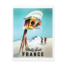 Deportes de invierno en Francia, pequeño pájaro en