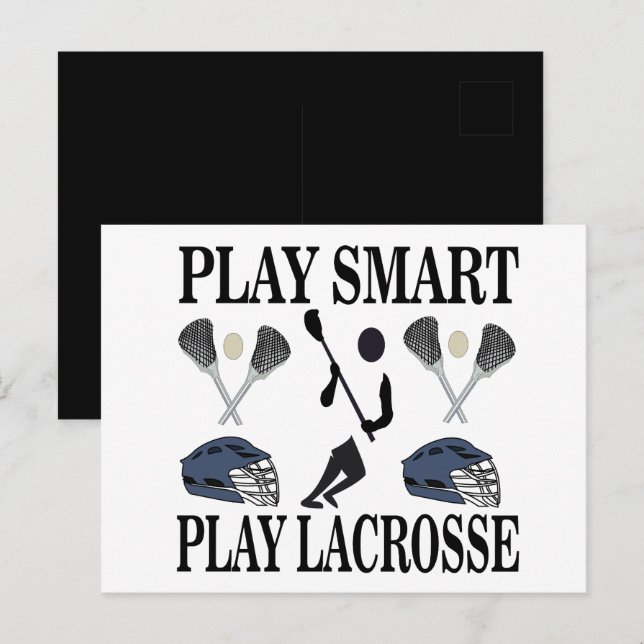 Postal Deportes de Lacrosse (Anverso / Reverso)