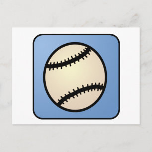 Postal Deportes del clip art del dibujo animado, béisbol,