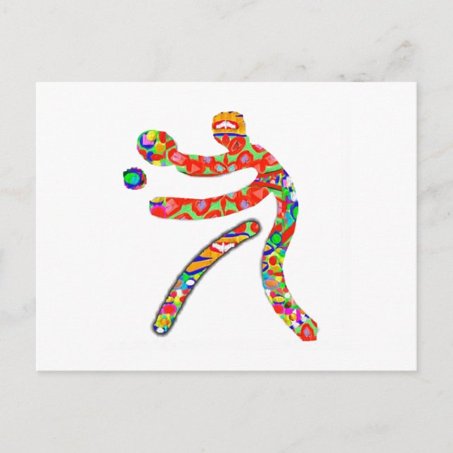 Postal Deportes en el TENIS de MESA (Anverso)