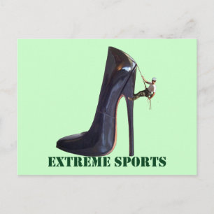 Postal Deportes extremos divertidos - Escalada de zapatos