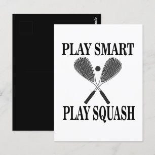 Postal Deportes Fanáticos del Jugador de Squash