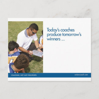 Postal deportiva de entrenamiento