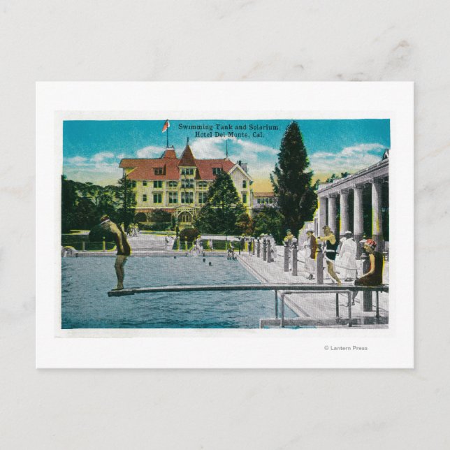 Postal Depósito de baño y solárium del Hotel Del Monte (Anverso)