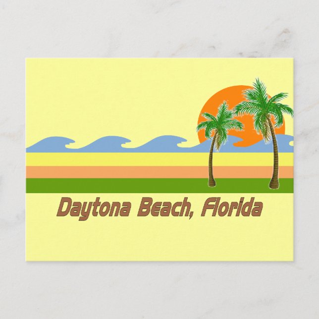 Postal Depósito de Daytona Beach Florida RETRO (Anverso)