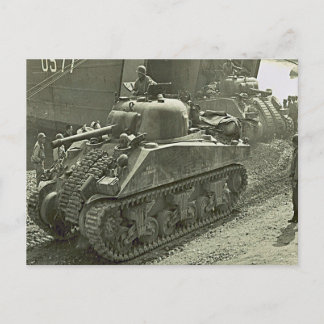 Postal Depósito Sherman de la Segunda Guerra Mundial dese