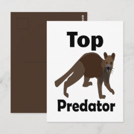 Postal Depredador superior carnívoro Fossa Madagascar