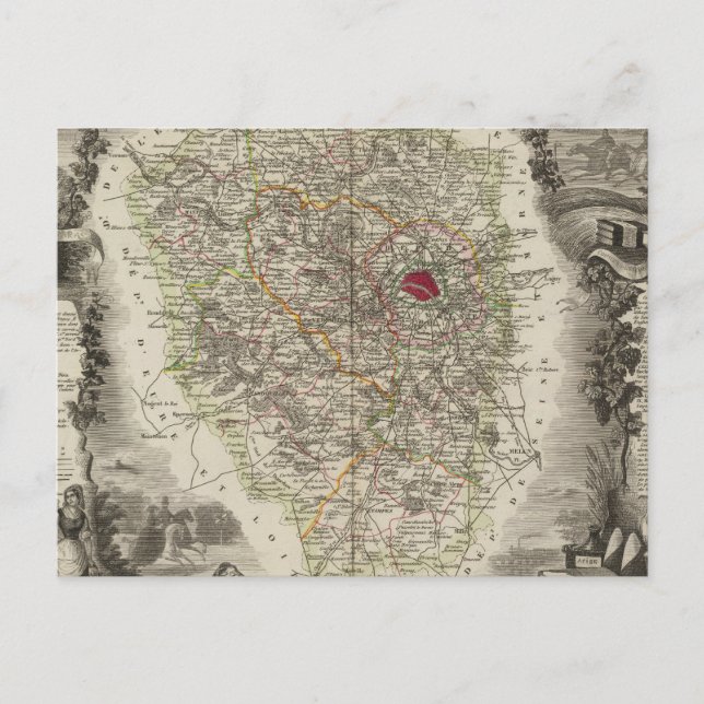 Postal Dept. De Seine y Oise (Anverso)