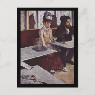 Postal Der Absinth. Degas, Edgar Germain Hilaire
