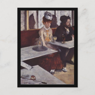 Postal Der Absinth. Degas, Edgar Germain Hilaire