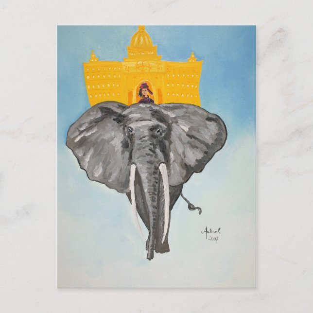 Postal Der Indische Gesandte (Anverso)