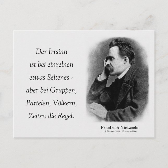 Postal Der Irrsinn ist bei einzelnen (Anverso)