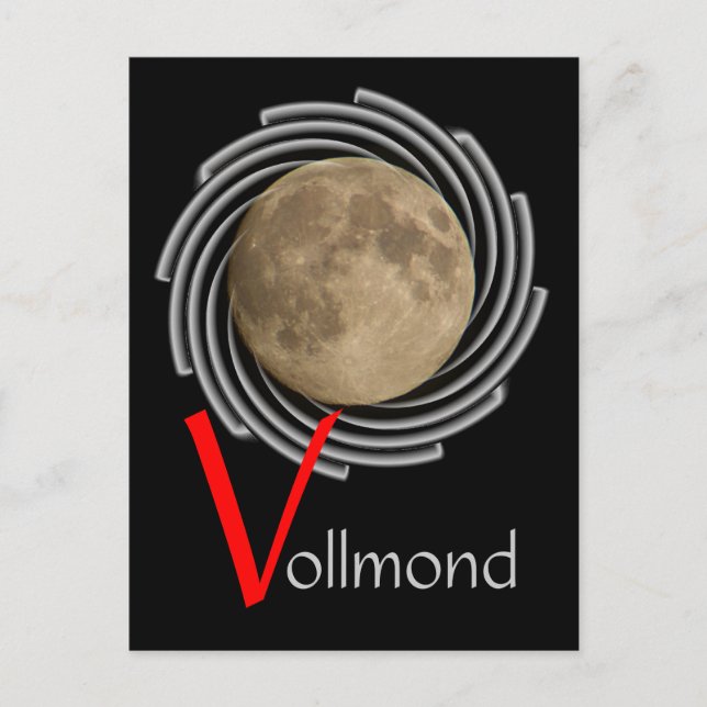 Postal Der Mond, la lune, la luna, la luna Postkarte (Anverso)