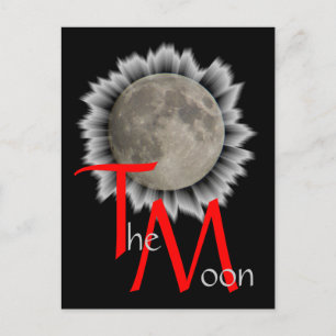 Postal Der Mond, la lune, la luna, la luna Postkarte