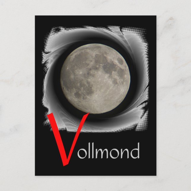 Postal Der Mond, la lune, la luna, la luna Postkarte (Anverso)
