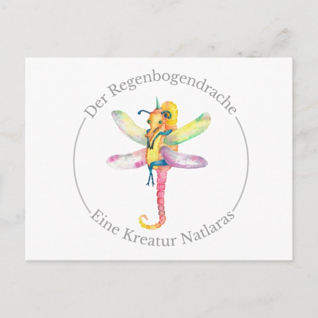 Postal  Der Regenbogendrache - Eine Kreatur Natlaras (Anverso)