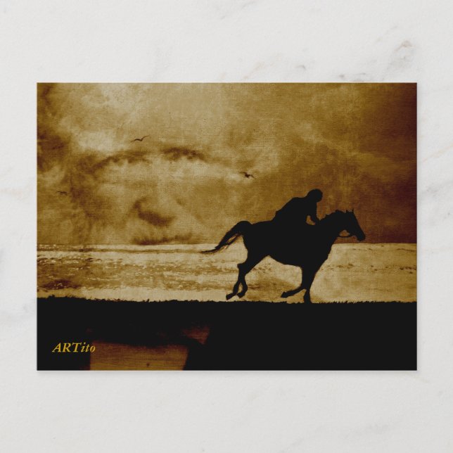 Postal Der Schimmelreiter - Tormenta de teorías (Anverso)