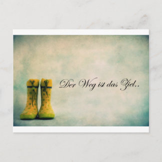 Postal Der Weg ist das Ziel...