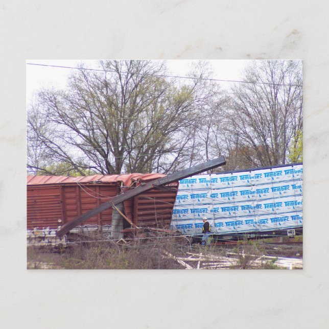Postal Derailment Photo 1 CSX Train K277-22 (Anverso)