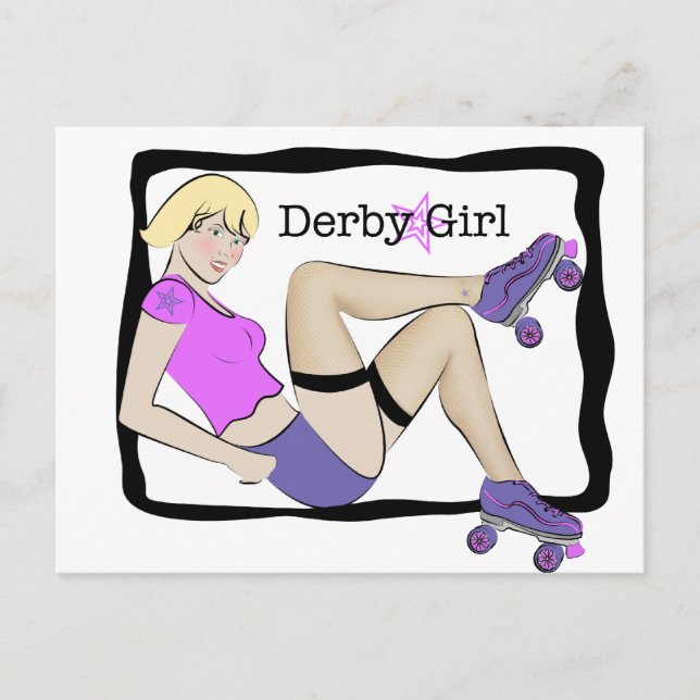 Postal Derby Chica (Anverso)
