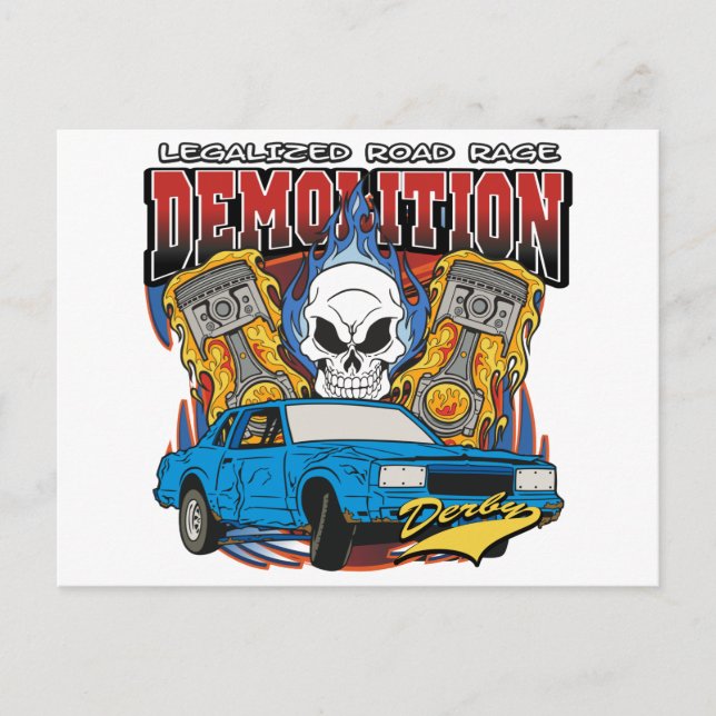 Postal Derby de demolición (Anverso)