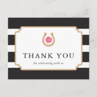 Derby Gracias Postcard Notes Bridal Shower