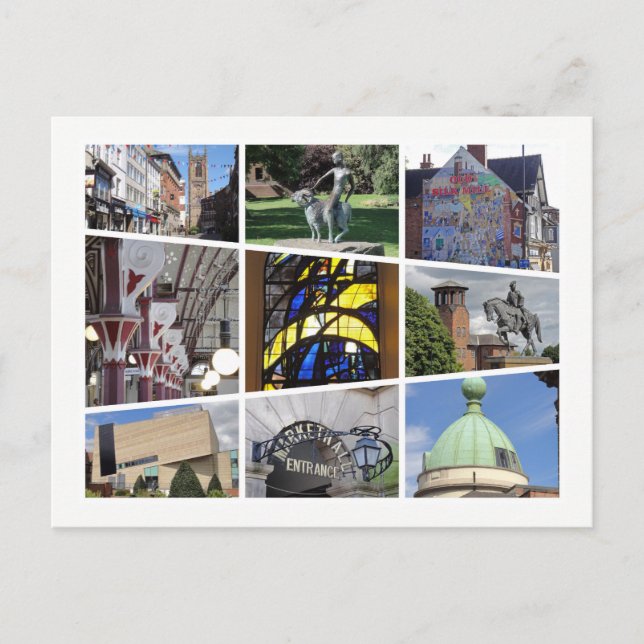 Postal Derby multiimagen (Anverso)