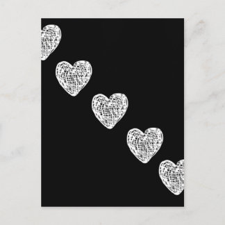 Postal Derecho a mi corazón - blanco y negro