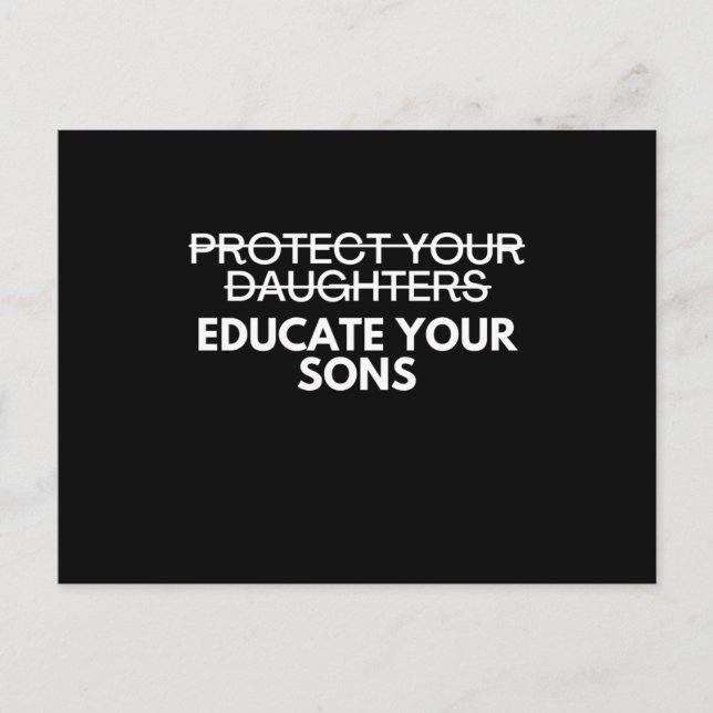 Postal Derechos de aborto a favor de elección feminista (Anverso)