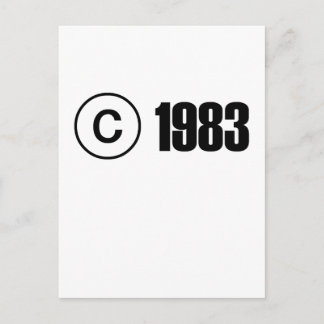 Postal Derechos de autor 1983