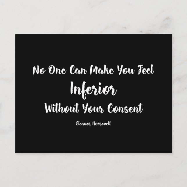 Postal Derechos de la mujer | Sensación de Eleanor Roosev (Anverso)