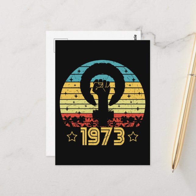 Postal Derechos Feministas Roe V Wade 1973 (Anverso/Reverso In Situ)